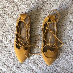 Old navy baller flats lace up